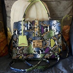 ALDO Multicolor Snake Print Handbag